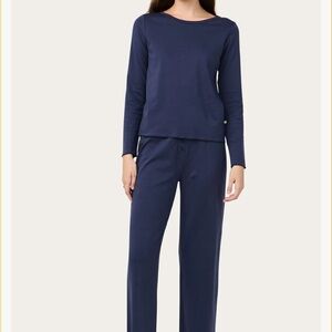 Cozyland Ellie Midnight Navy Long Sleeve Pajama Set